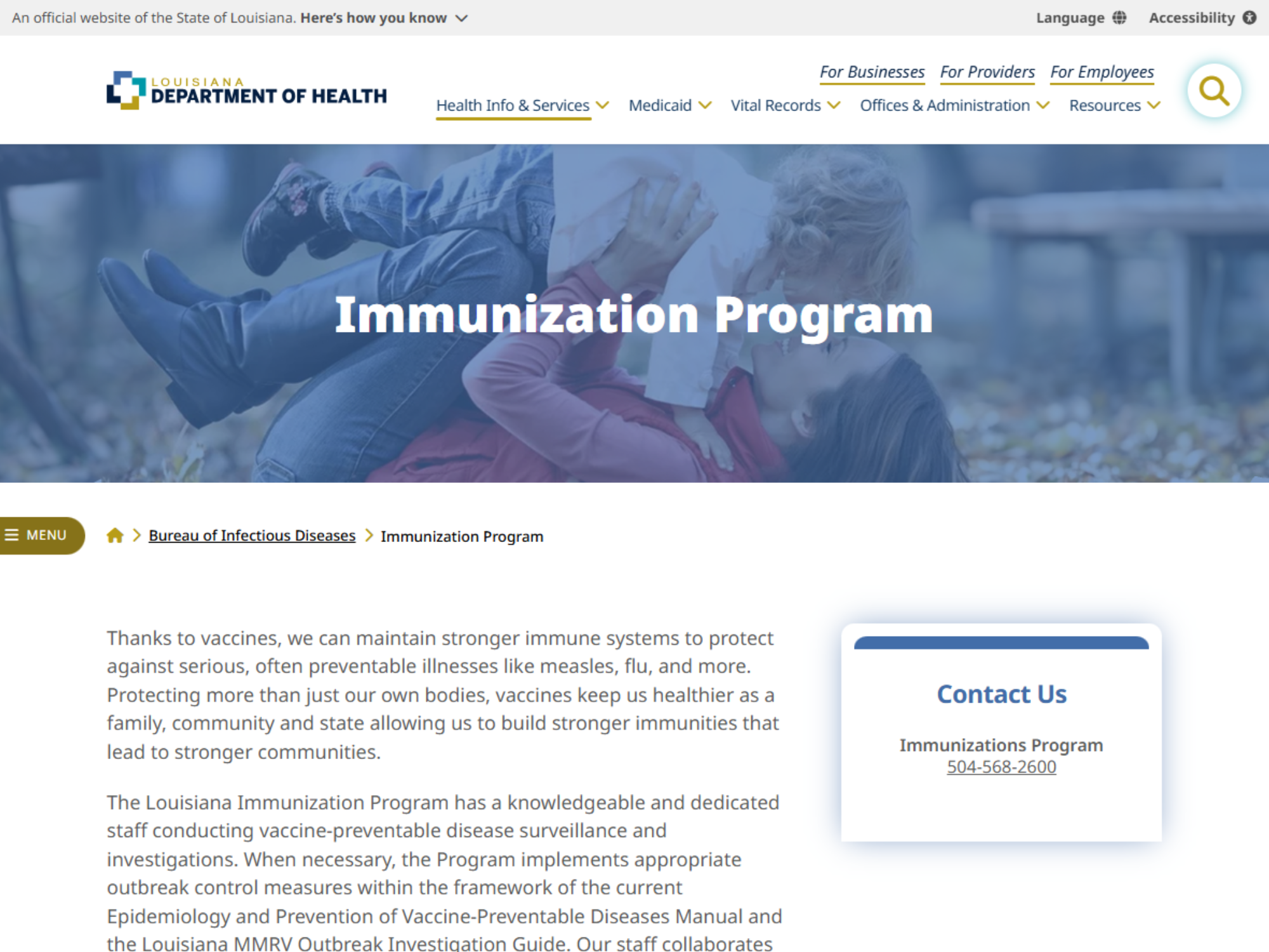 Immunizations Immunizations