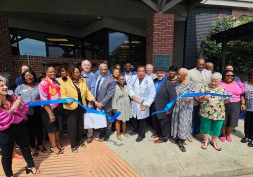 Teche Action Clinic cuts the ribbon signifying the opening of their new pediatrics clinic in Franklin, LA.