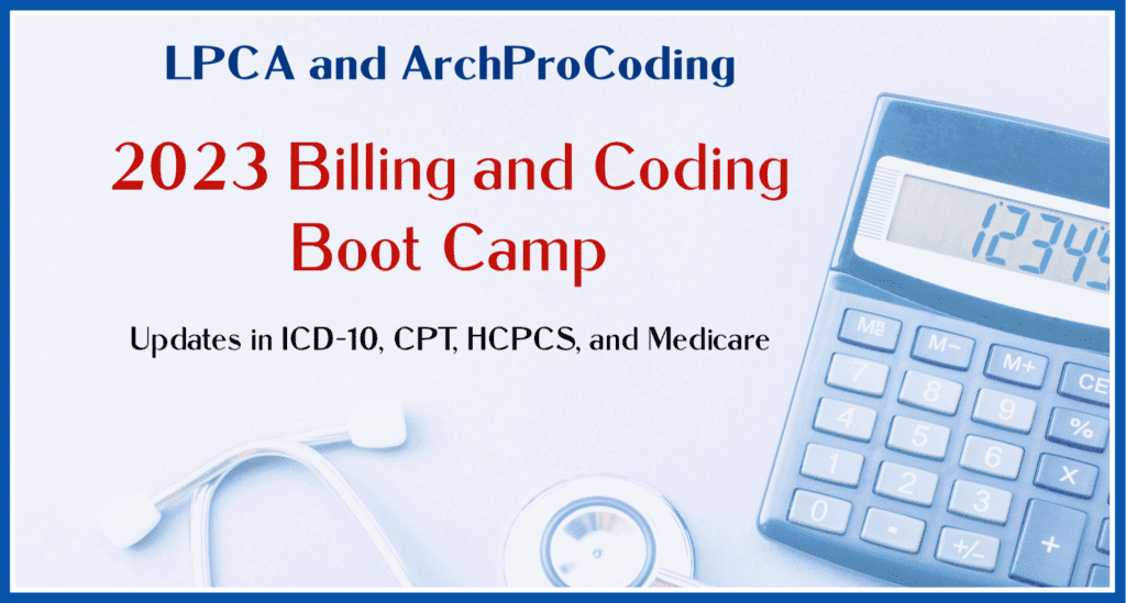 LPCA and ArchProCoding 2023 2day Bootcamp Louisiana Primary Care